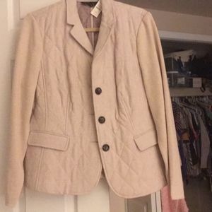 Talbots cream colored blazer new w/tags